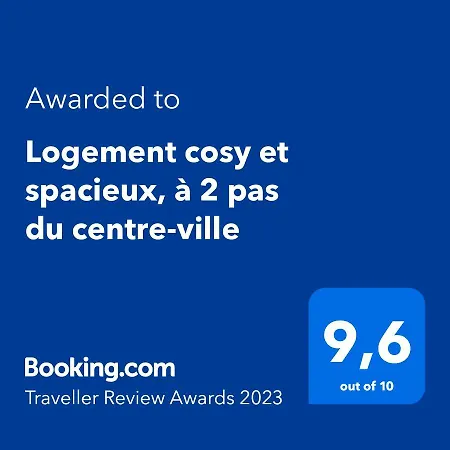 Logement Cosy Et Spacieux, A 2 Pas Du Centre-ville Appartement